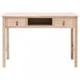 természetes színű fa íróasztal 110 x 45 x 76 cm