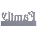 szürke FAMILY" feliratú fali fogas 74 x 29,5 cm"