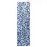 kék, fehér és ezüstszínű zsenília rovarfüggöny 56 x 185 cm