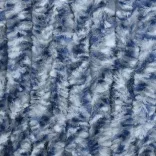 kék, fehér és ezüstszínű zsenília rovarfüggöny 90 x 220 cm