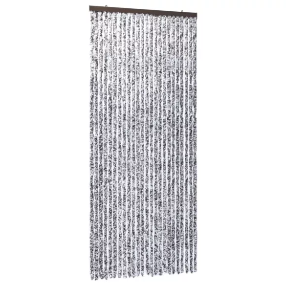 barna és bézs zsenília rovarfüggöny 100 x 220 cm