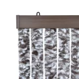 barna és bézs zsenília rovarfüggöny 100 x 220 cm