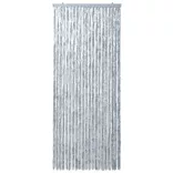 fehér és szürke zsenília rovarfüggöny 90 x 220 cm