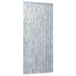 fehér és szürke zsenília rovarfüggöny 100 x 220 cm