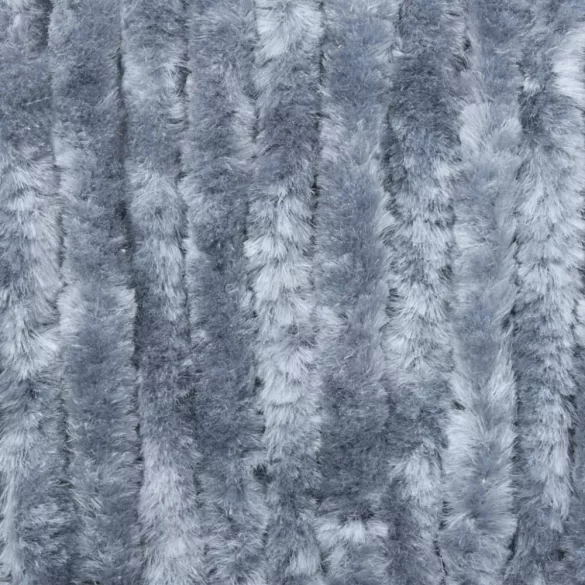 ezüstszínű zsenília rovarfüggöny 56 x 185 cm