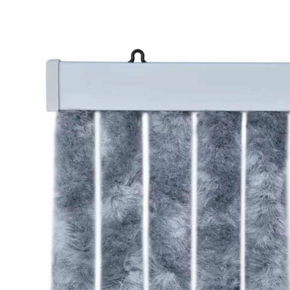 ezüstszínű zsenília rovarfüggöny 100 x 220 cm