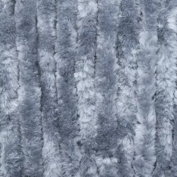 ezüstszínű zsenília rovarfüggöny 100 x 220 cm