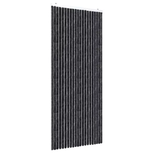 antracitszürke zsenília rovarfüggöny 90 x 220 cm