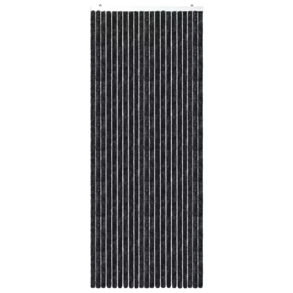 antracitszürke zsenília rovarfüggöny 90 x 220 cm
