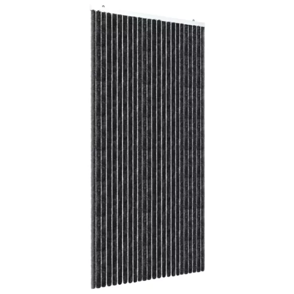 antracitszürke zsenília rovarfüggöny 100 x 220 cm