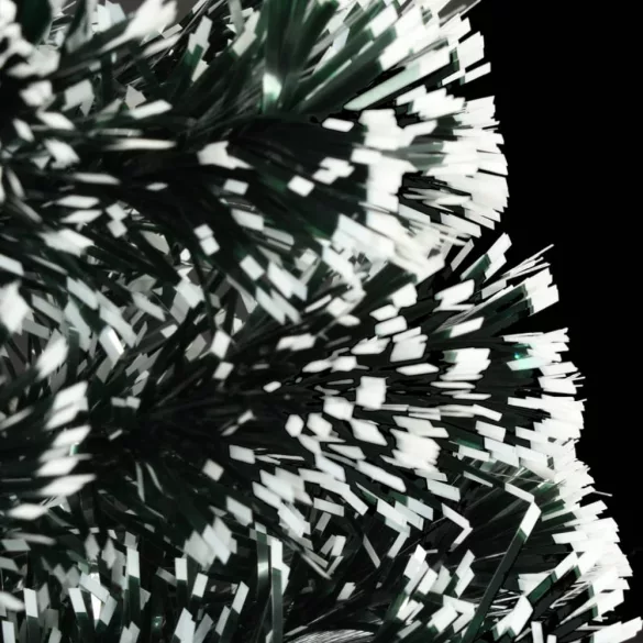 száloptikás megvilágított karácsonyfa állvánnyal és LED-es 120 cm