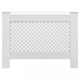 fehér MDF radiátorburkolat 112 x 19 x 81,5 cm