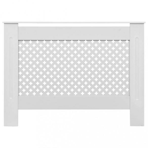 fehér MDF radiátorburkolat 112 x 19 x 81,5 cm