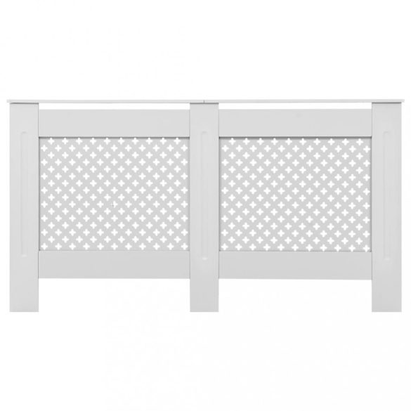 fehér MDF radiátorburkolat 152 x 19 x 81,5 cm