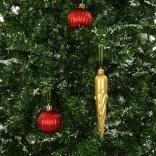 zöld havazó karácsonyfa ernyő alakú talppal 190 cm