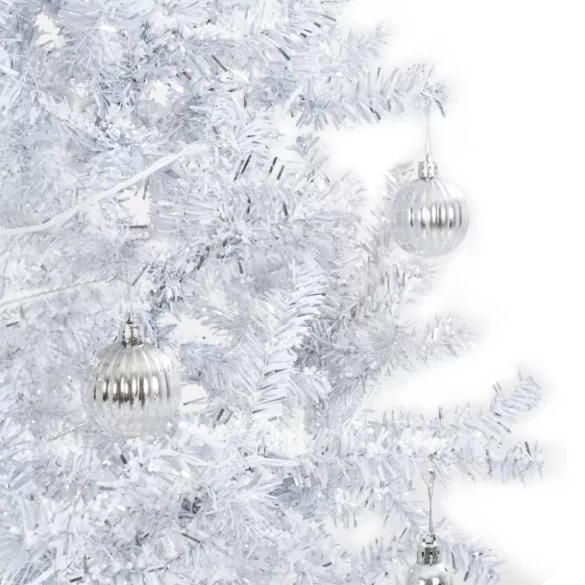 fehér havazó karácsonyfa ernyő alakú talppal 190 cm