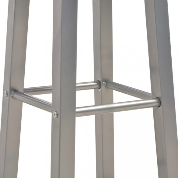 2 db antracitszürke MDF bárszék