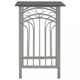 3 darabos antracitszürke fa és acél bárszett