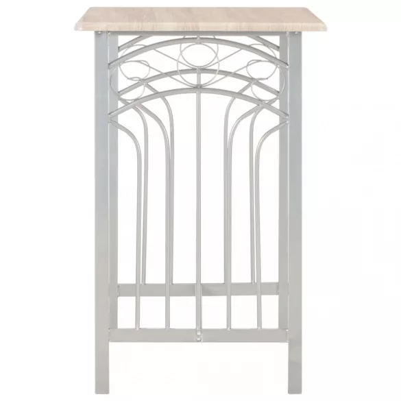 3 darabos fa és acél bárszett