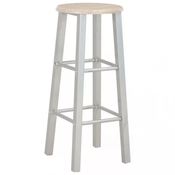 3 darabos fa és acél bárszett