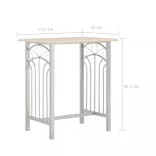 3 darabos fa és acél bárszett