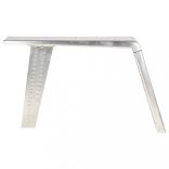 ezüstszínű fém repülős asztal 112 x 50 x 76 cm