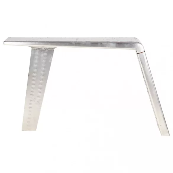 ezüstszínű fém repülős asztal 112 x 50 x 76 cm