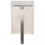 ezüstszínű fém repülős asztal 112 x 50 x 76 cm