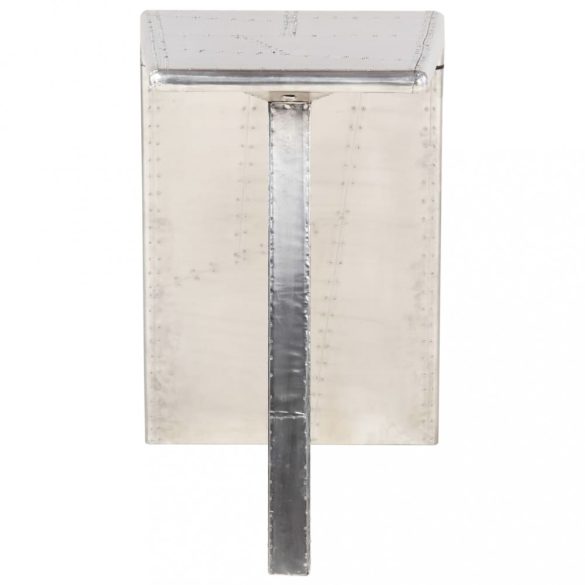 ezüstszínű fém repülős asztal 112 x 50 x 76 cm