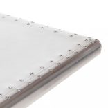 ezüstszínű fém repülős asztal 112 x 50 x 76 cm