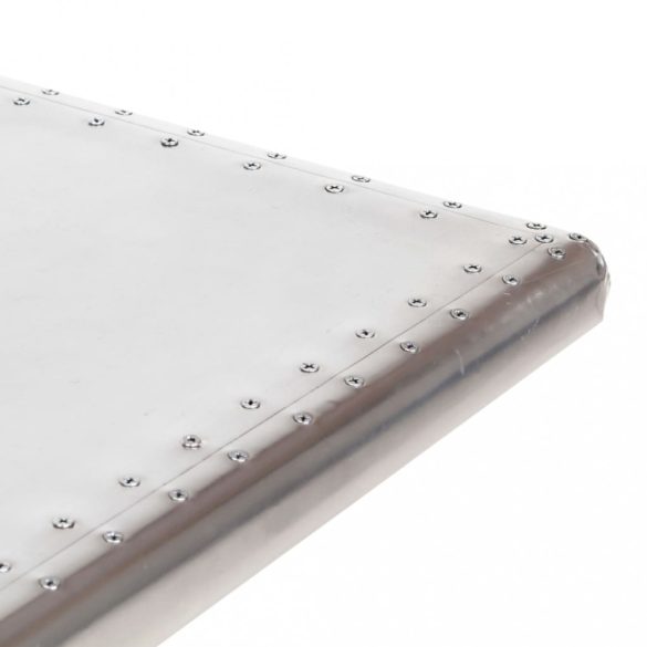 ezüstszínű fém repülős asztal 112 x 50 x 76 cm