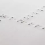 ezüstszínű fém repülős asztal 112 x 50 x 76 cm