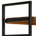 4 szintes tömör újrahasznosított fa könyvespolc 80x30x180 cm