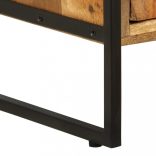 4 szintes tömör újrahasznosított fa könyvespolc 80x30x180 cm