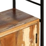 4 szintes tömör újrahasznosított fa könyvespolc 80x30x180 cm