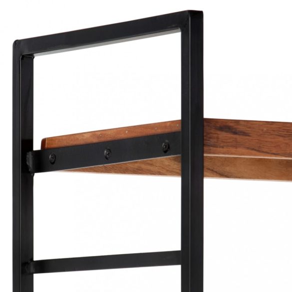 4-szintes tömör akácfa könyvespolc 80 x 30 x 180 cm