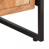 4-szintes tömör akácfa könyvespolc 80 x 30 x 180 cm