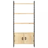 4-szintes tömör mangófa könyvespolc 80 x 30 x 180 cm