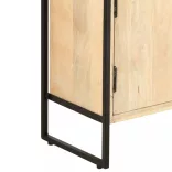 4-szintes tömör mangófa könyvespolc 80 x 30 x 180 cm