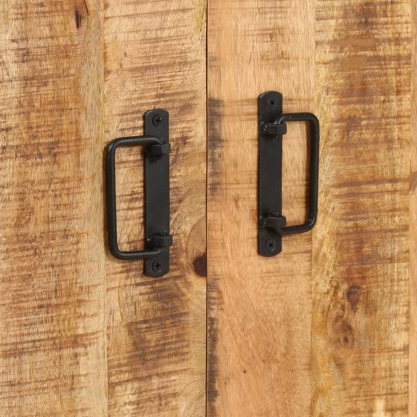 4-szintes nyers mangófa könyvespolc 80 x 30 x 180 cm