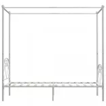 fehér fém baldachinos ágykeret 90 x 200 cm