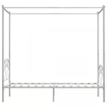 fehér fém baldachinos ágykeret 100 x 200 cm