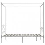 fehér fém baldachinos ágykeret 160 x 200 cm