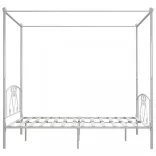 fehér fém baldachinos ágykeret 200 x 200 cm