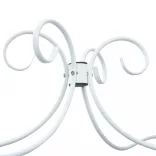 fehér fém baldachinos ágykeret 180 x 200 cm