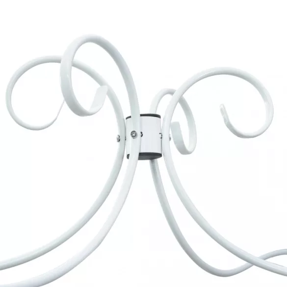 fehér fém baldachinos ágykeret 180 x 200 cm