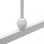 fehér fém ágykeret 100 x 200 cm