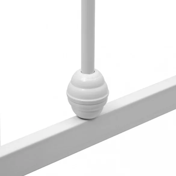 fehér fém ágykeret 100 x 200 cm