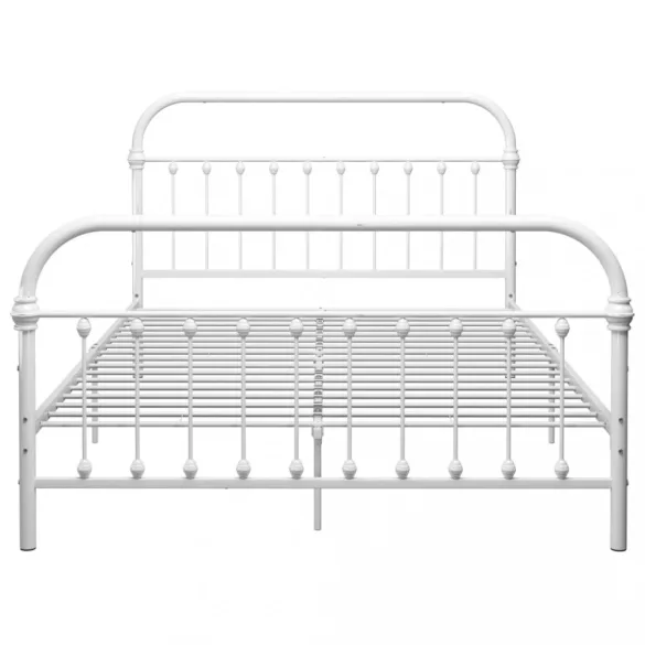 fehér fém ágykeret 140 x 200 cm