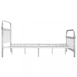 fehér fém ágykeret 140 x 200 cm